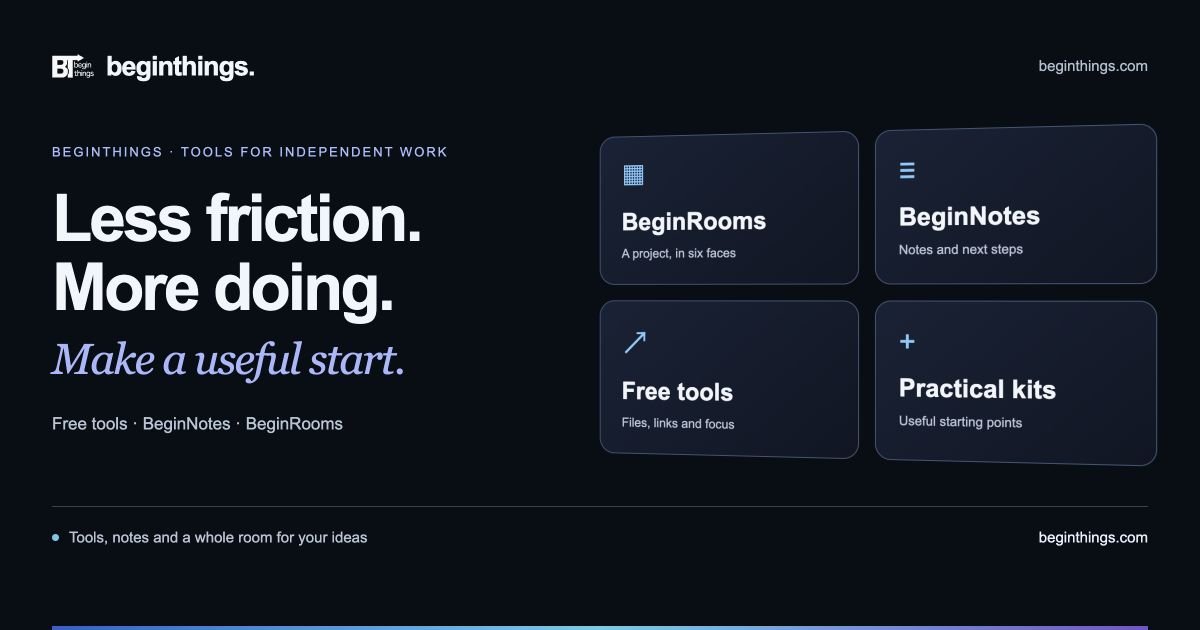 BeginThings screenshot 1