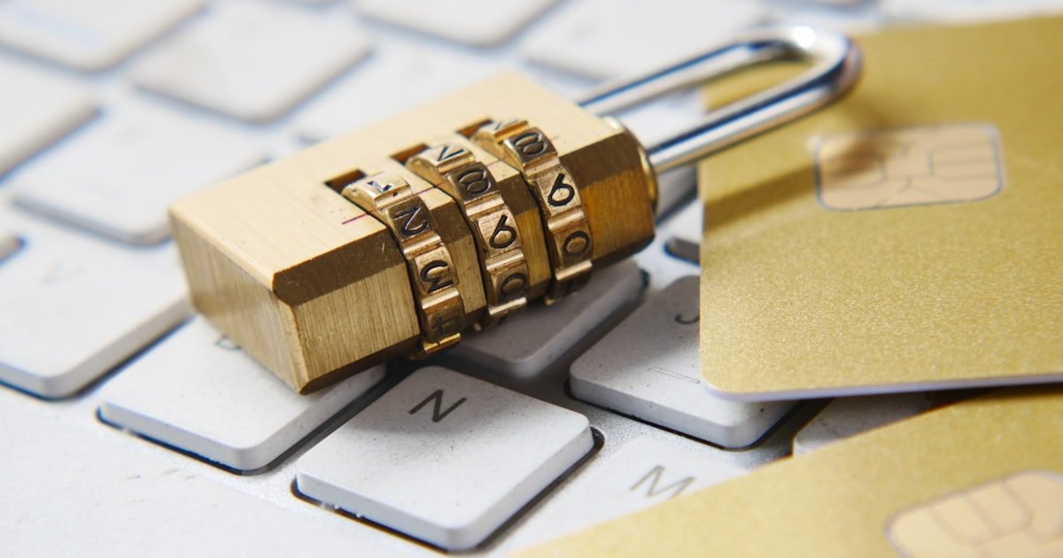 Data protection lock illustration