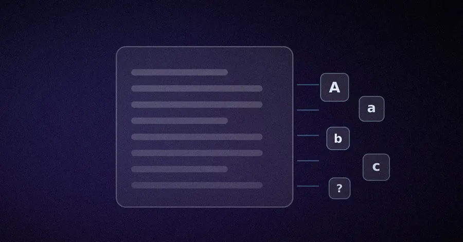 A document being read into text on a private device