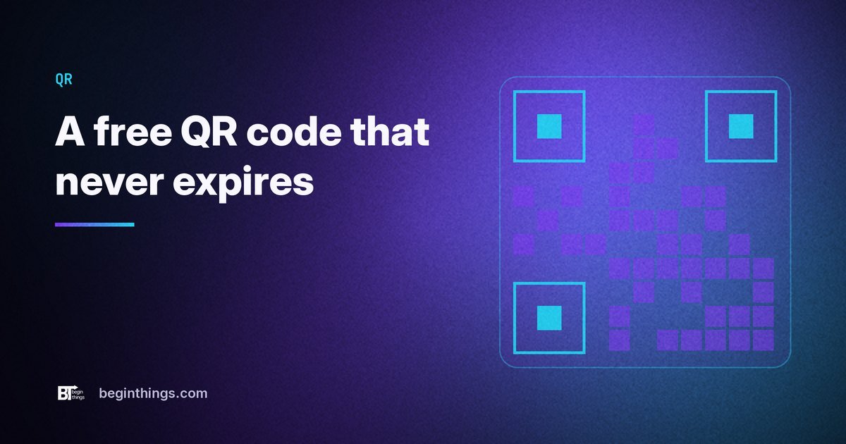 Most free QR codes expire in 14 days. Here is one that never does.