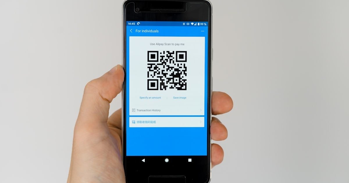 QR code pattern illustration