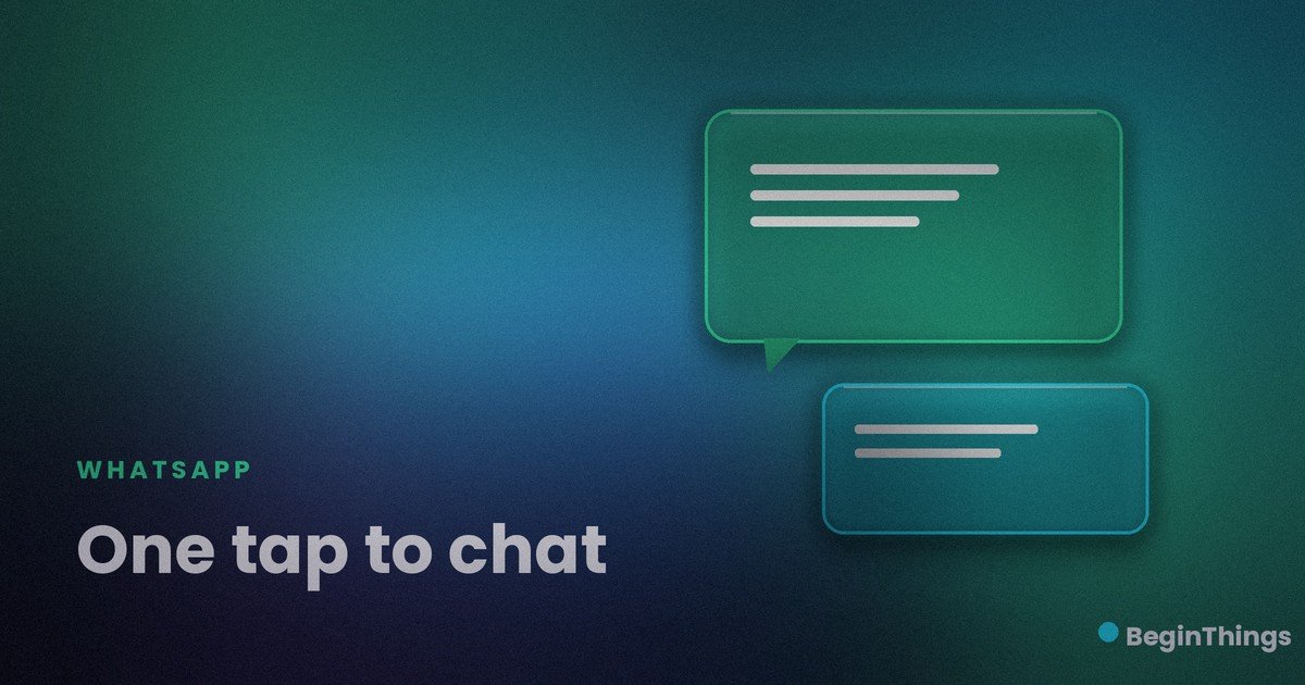 One tap to chat