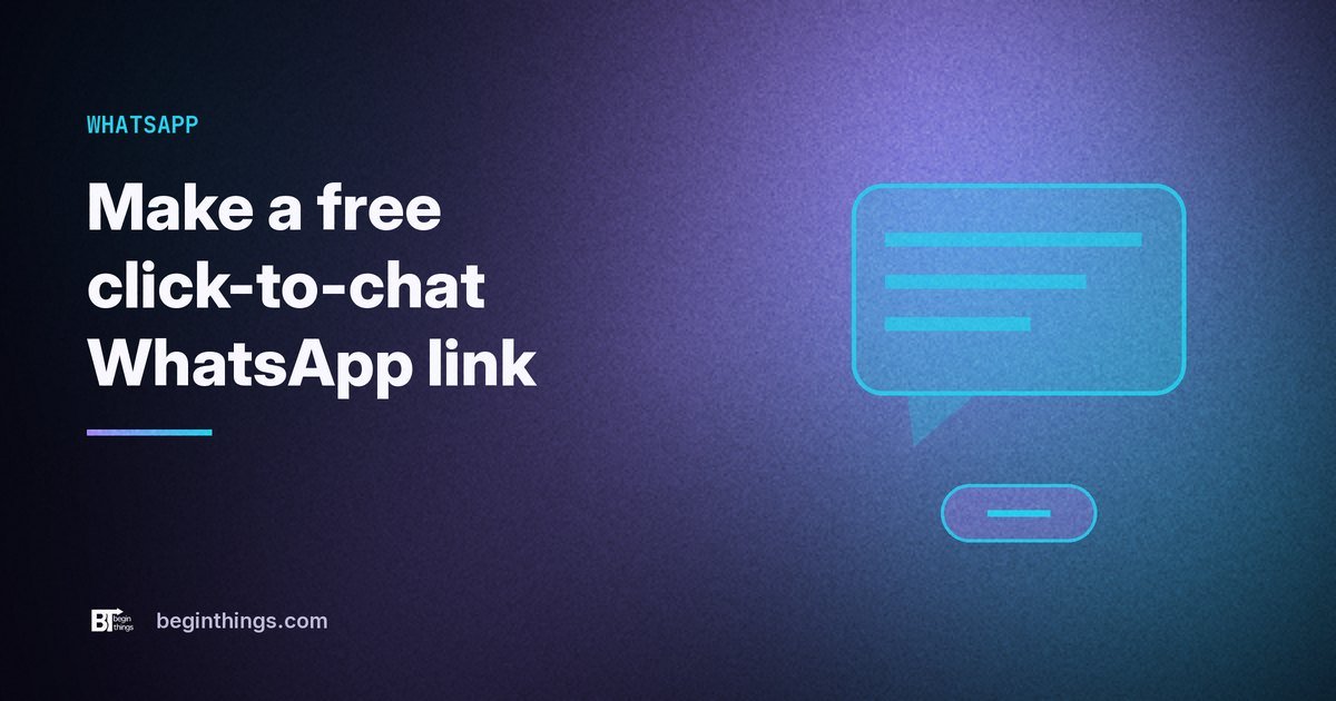 Stop losing customers to a phone number. Give them a WhatsApp link.