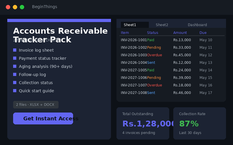 Accounts Receivable Tracker preview