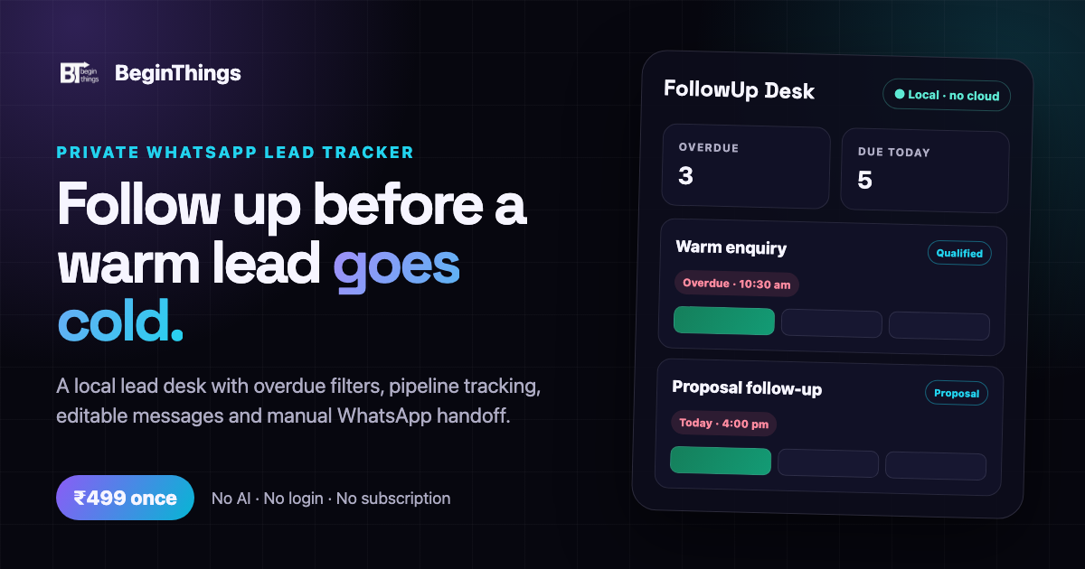 FollowUp Desk screenshot